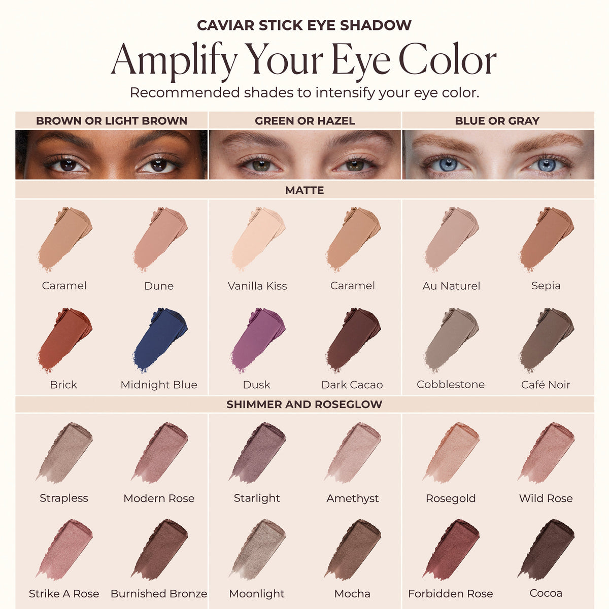 RoseGlow Caviar Stick Eye Shadow