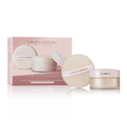 The Finishing Touch Translucent Loose Setting Powder & Puff Translucent Ultra-Blur